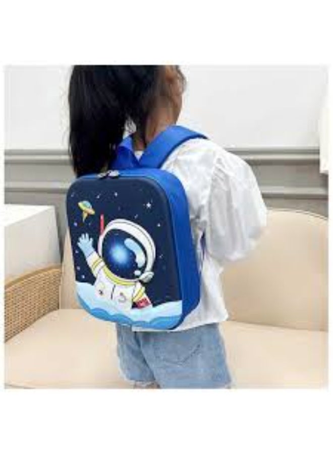 Fashionable Backpack 3D School Backpack for Kids Boys Girls Cute Cartoon Backpack (Space man NAVY) - Image 2